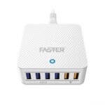 Faster Family Charger Quick Charge 3.0 With 6-Ports USB- FC-55