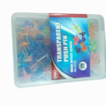 Deli Transparent Push Pins 0030